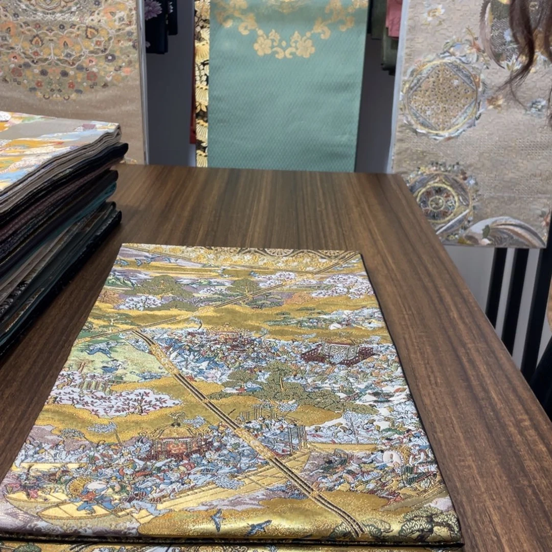 织绣唐锦西阵织带子桌旗