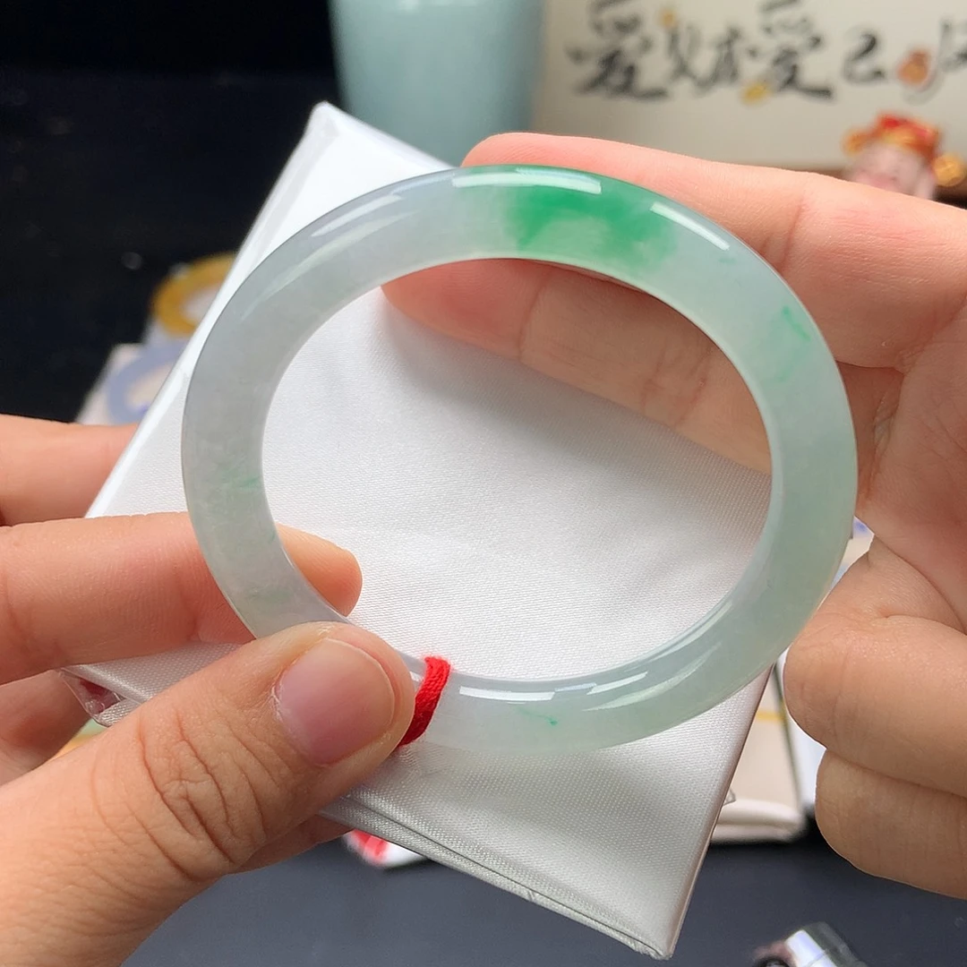 翡翠未镶嵌手镯24号