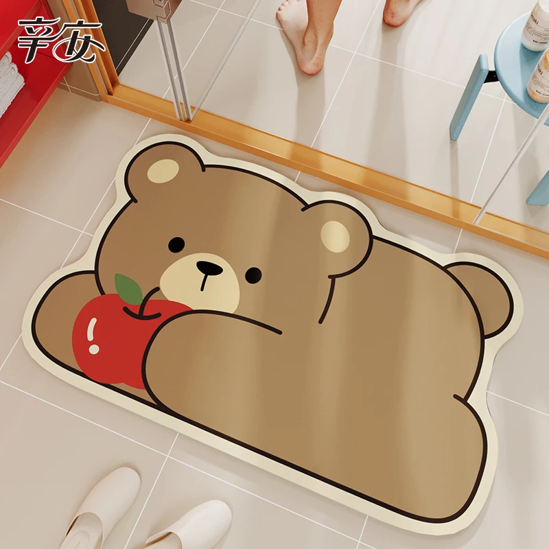 卫生间地垫浴室门口脚垫2025新款洗手间垫子防滑地毯硅藻泥吸水垫
