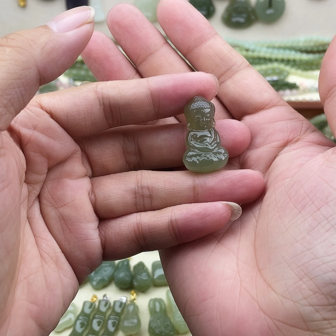 和田玉未镶嵌吊坠(不含链)