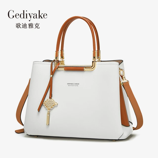 Gediyake轻奢品牌高档真皮女包2025新款时尚大容量妈妈包包手提包