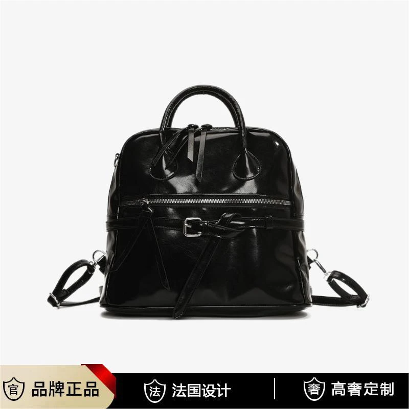 法国高档女包手提斜挎包复古百搭简约Y7370