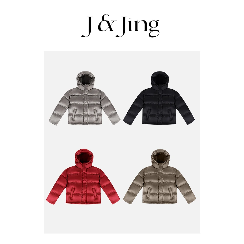 J&Jing-「轻奢零感鹅」-鹅绒！不可机洗冬季保暖连帽鹅绒服VTT121