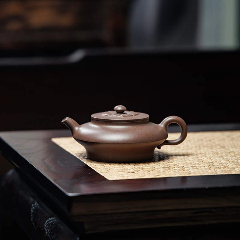 宜兴原矿半手工紫砂壶 高端茶器 中品邵嘉年 合菱 老段泥3306