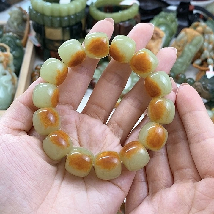 未镶嵌手链和田玉吉**意