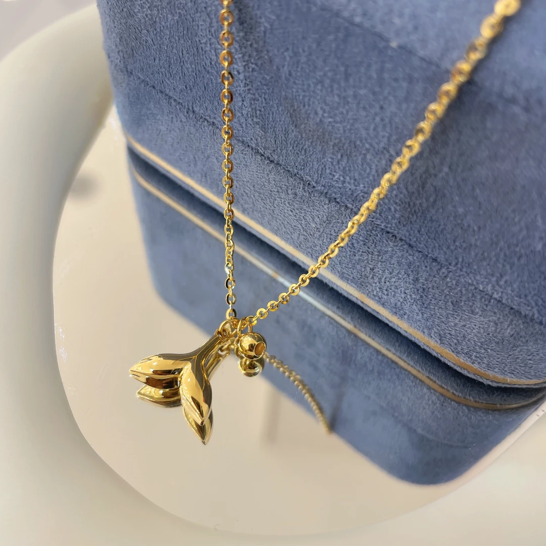 【不支持无理由退】 足金999.9鱼尾套链