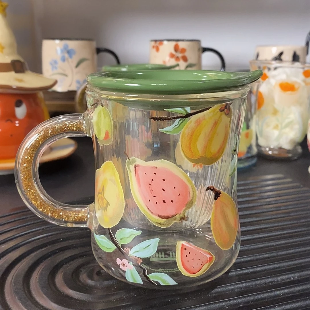 陶瓷无花果茶漏杯