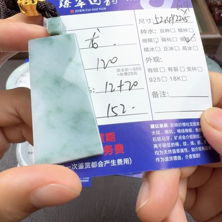 翡翠未镶嵌颈饰吊坠