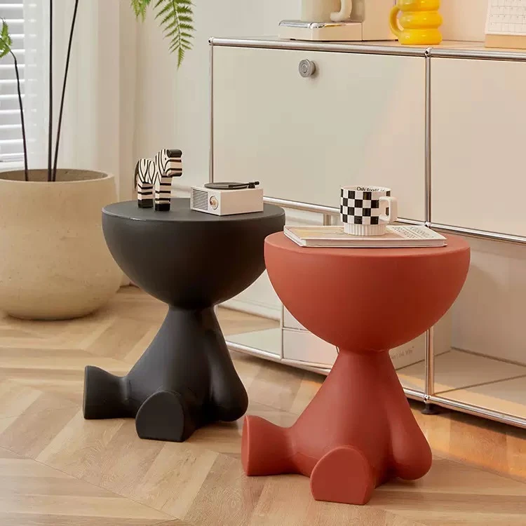 网红家具小平头落地茶几家用客厅沙发边几床头小圆桌子角几摆件