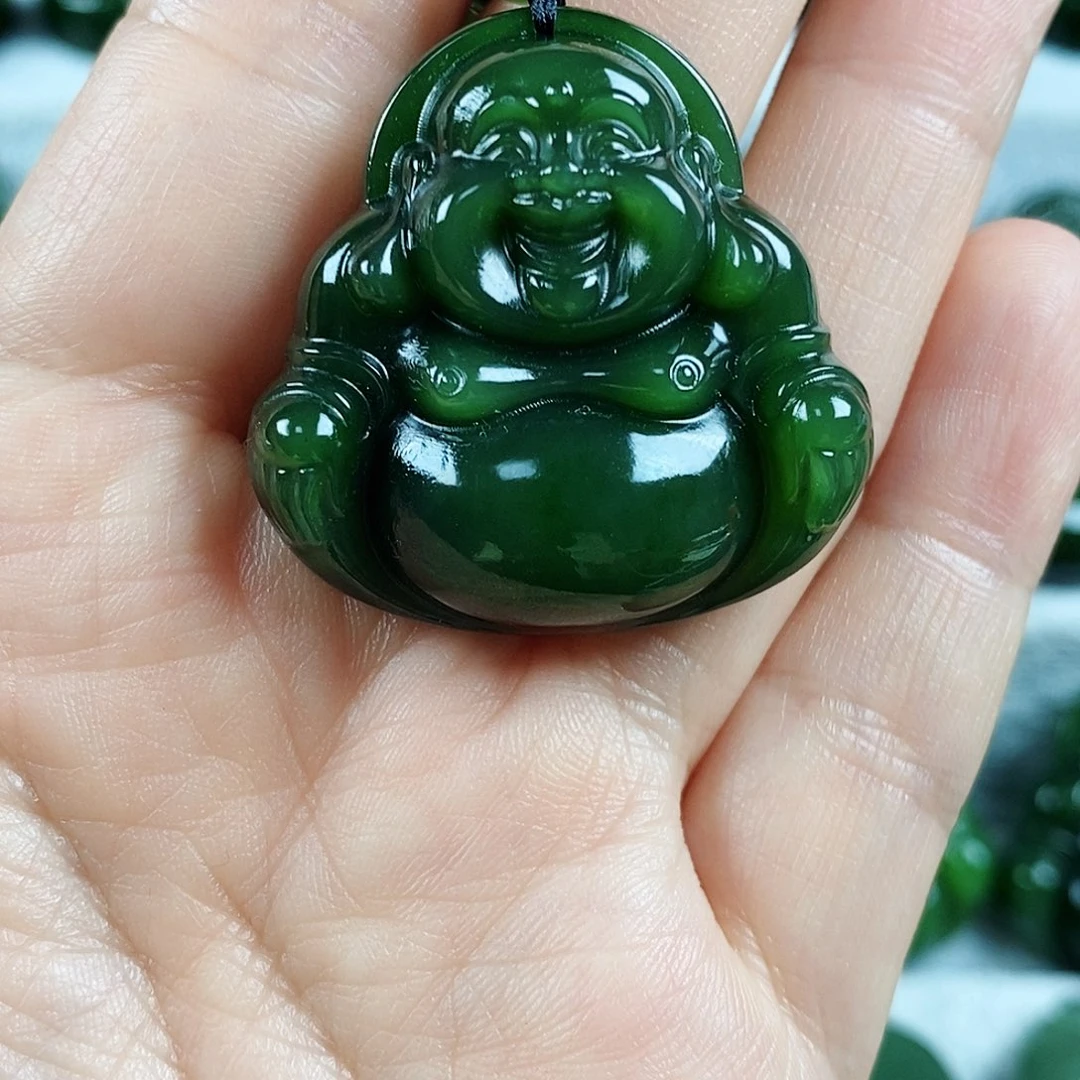 和田玉未镶嵌颈饰35mm