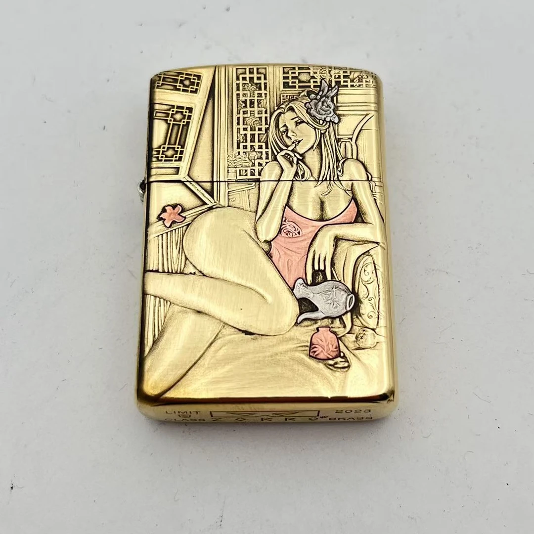 【云川原创】H2K潘金莲镶嵌煤油打火机