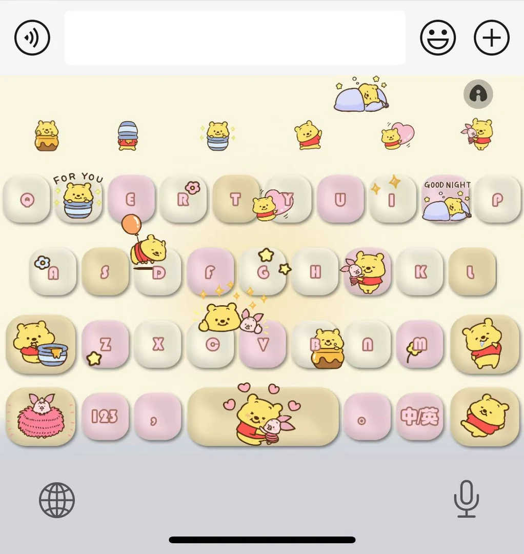 Q版维尼ios苹果配件小狗/百度皮肤/数码美化平板包可爱电脑小配件