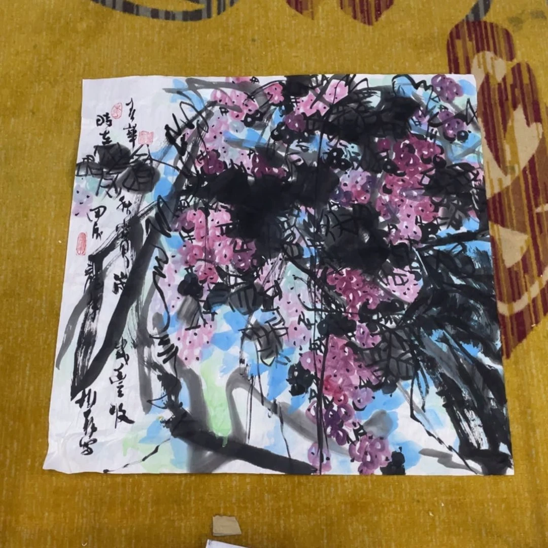 国画与**来绘画作品李书深66666