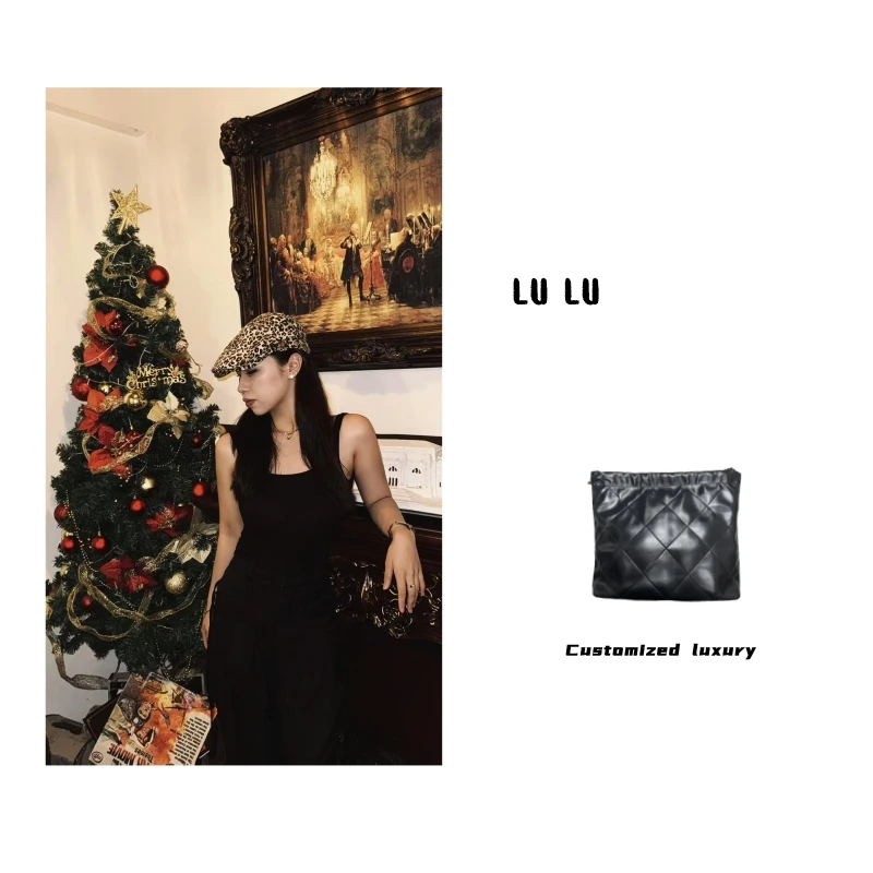 SOVOB时尚百搭真皮大女包 垃圾袋 0125 CLJ 大 黑色