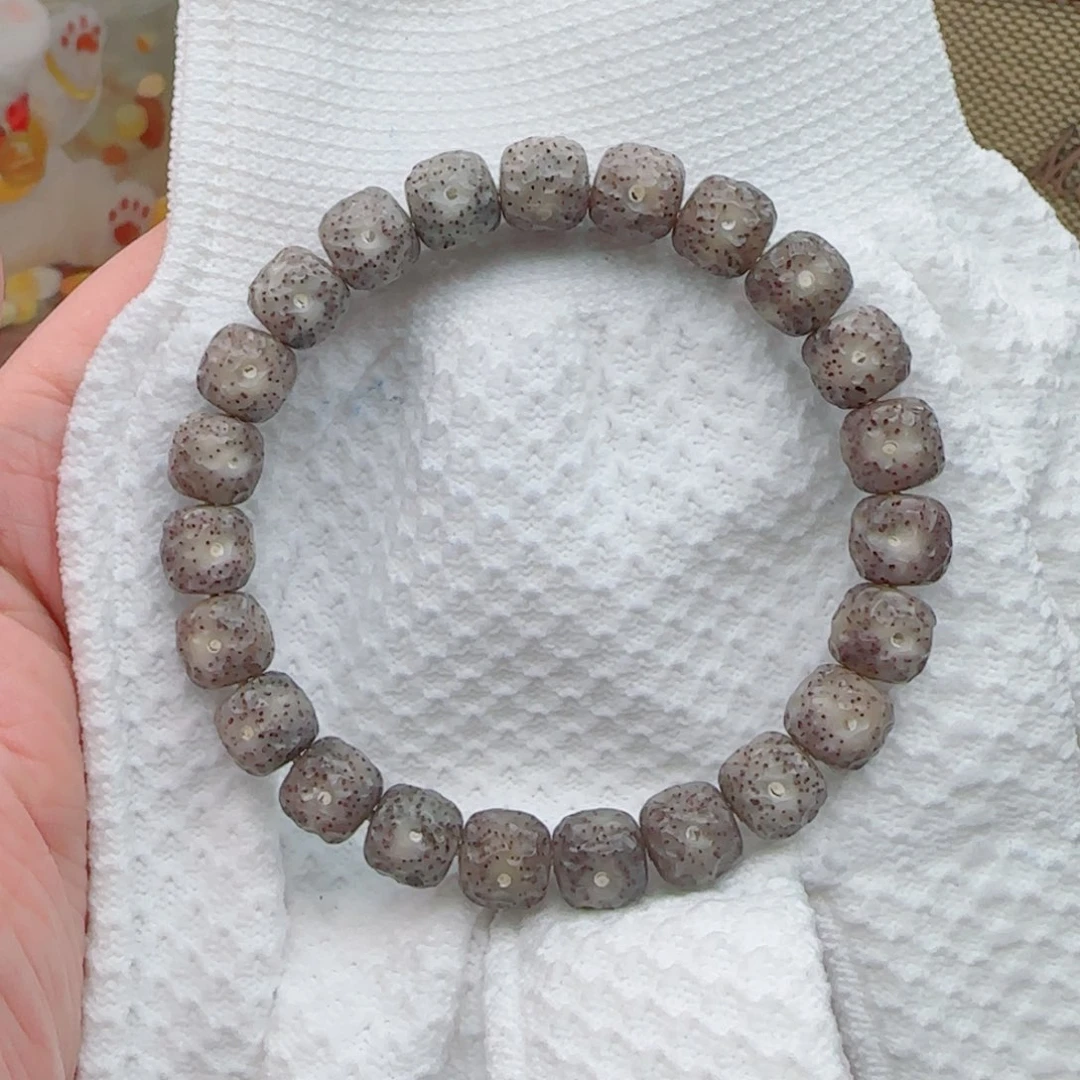 手串星月菩提胶透果冻针尖星手工龙鳞10*9