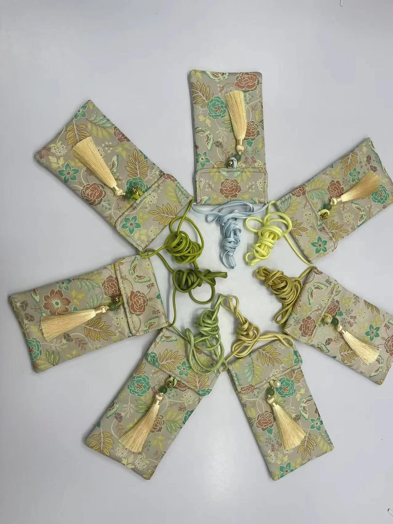 《ELFBOX》时尚国风古风百搭莫奈花园吊带手机包3172（随机发）