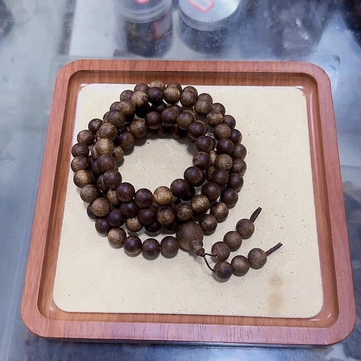 沉香手串敏***尔1.0定制多圈手串