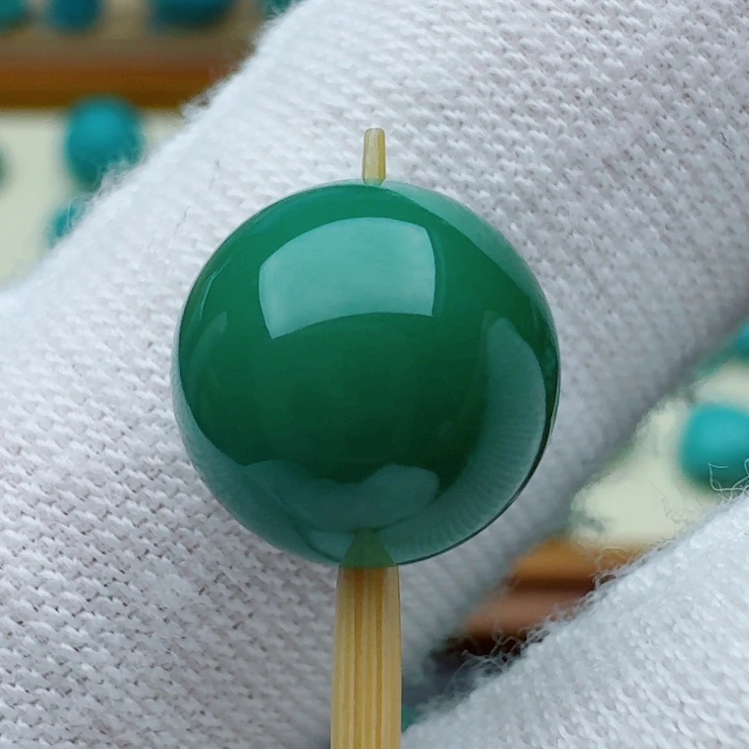 绿松石未镶嵌圆珠9.6