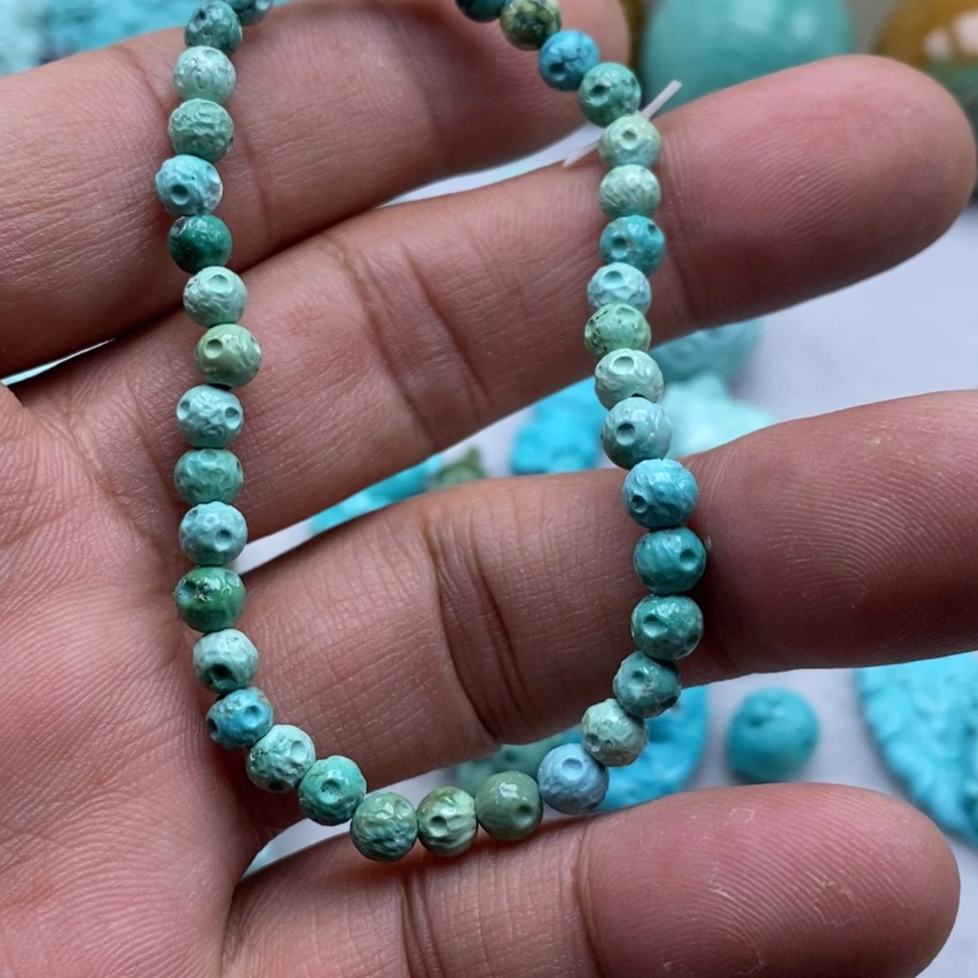 绿松石未镶嵌珠宝半成品