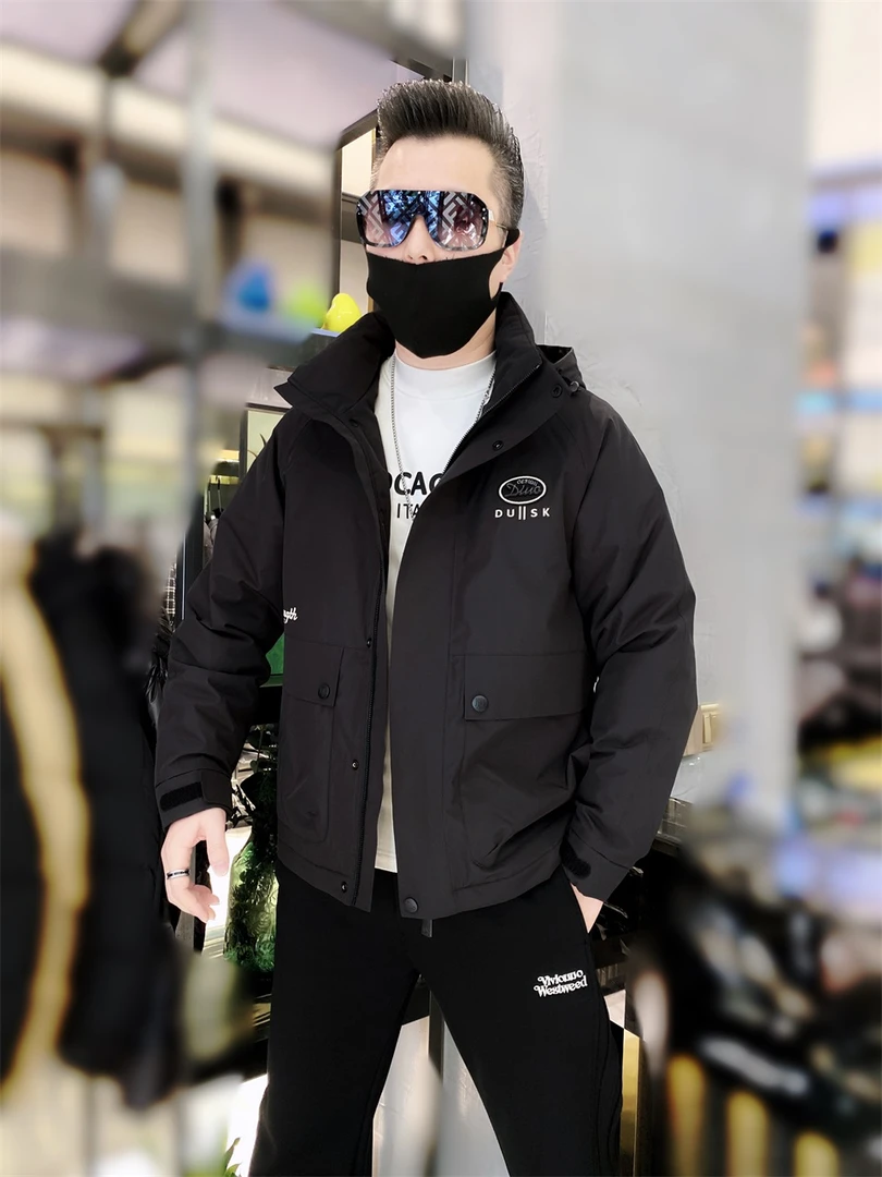 新款高端男士羽绒服冬季休闲百搭修身高档时尚爆款加厚男羽绒