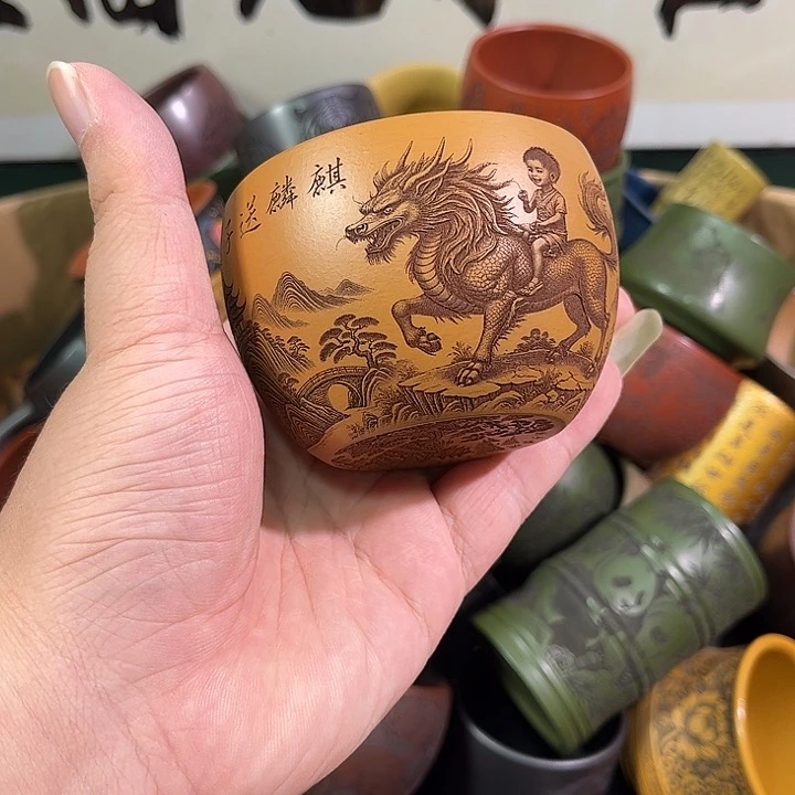 茶杯紫砂全手工紫砂主人杯