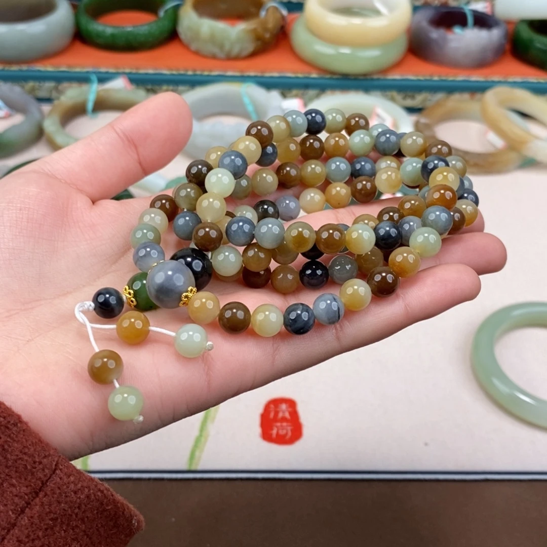 和田玉未镶嵌手镯福利品 卡8 108