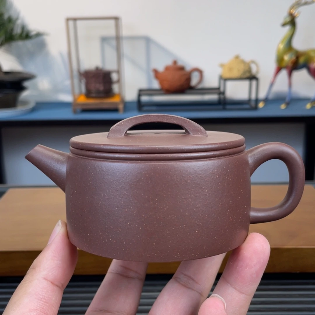 茶壶紫砂底槽青汉瓦200cc