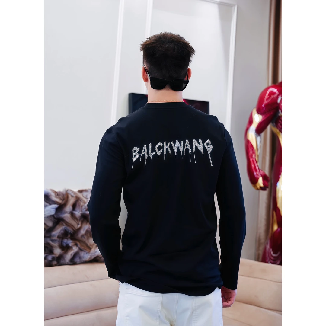 SAM【闪耀流星】秋季高定云柔触感莫代尔弹力闪钻圆领长袖贴身打底