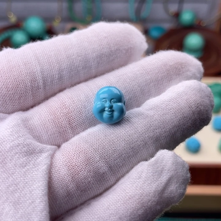 精品小佛头卡9.5mm蓝
