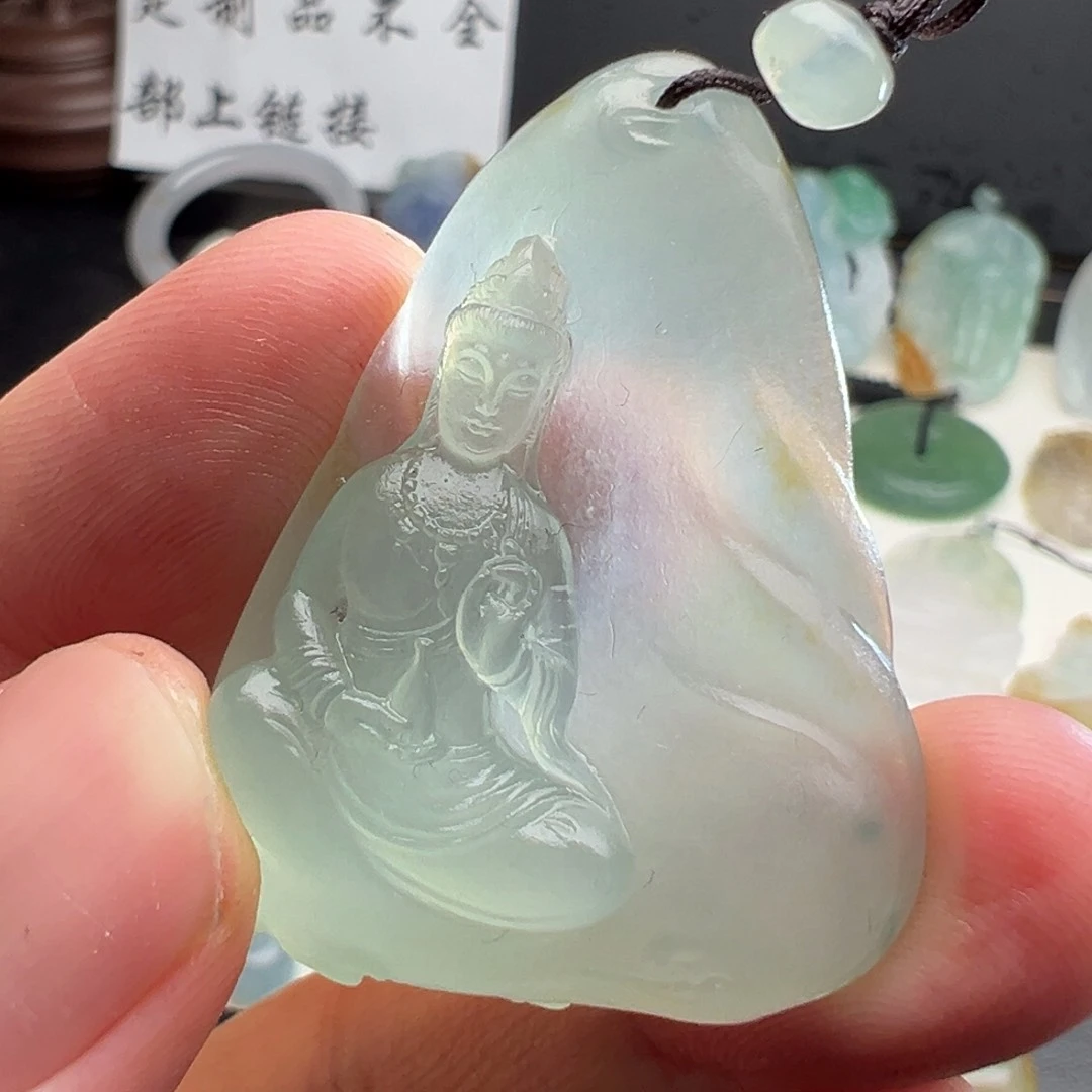定制翡翠未镶嵌观音
