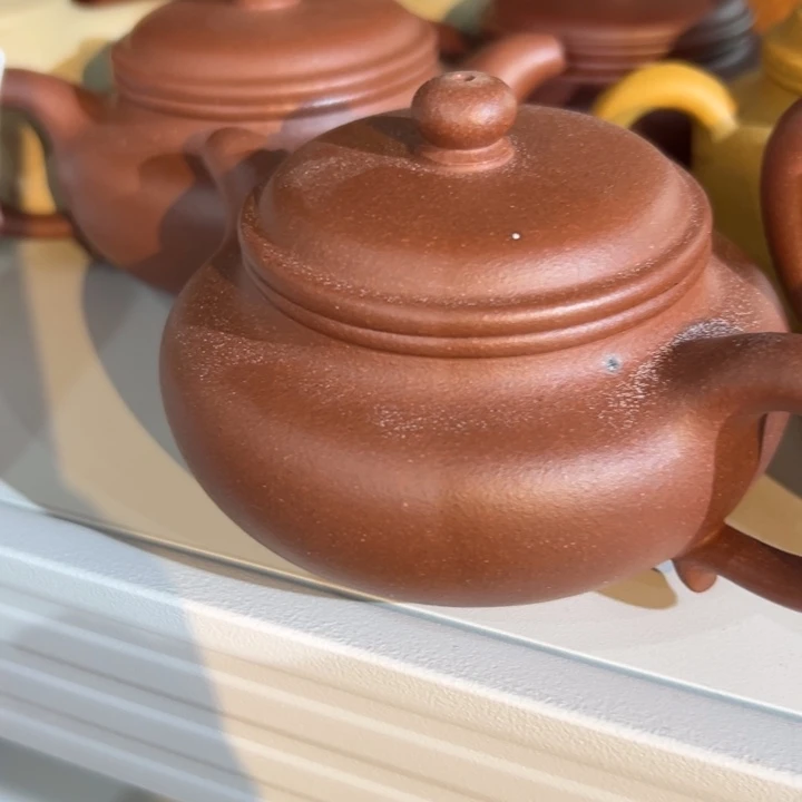 茶壶紫砂紫泥仿古帖子白点200c c