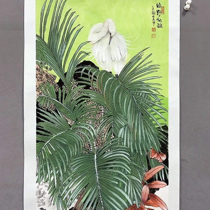 国画亲笔手绘放心去藏
