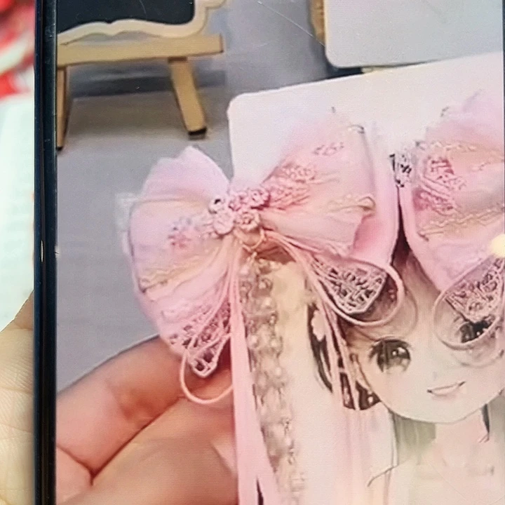 蝶恋花刺绣丝带粉色50码材料