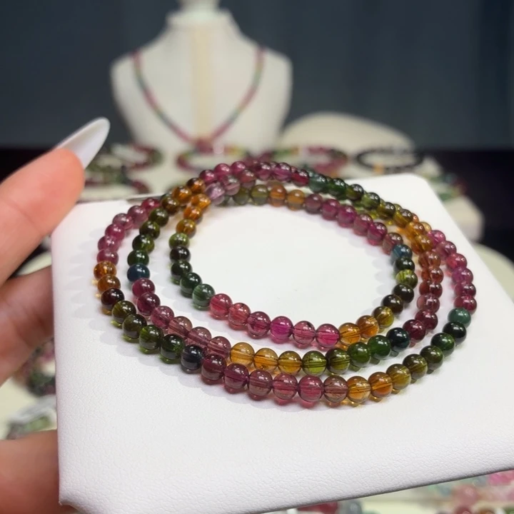 未镶嵌碧玺手链天然碧玺4.5