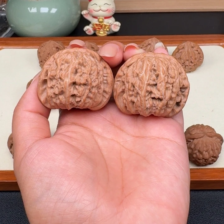 把件文玩核桃全品白狮子43