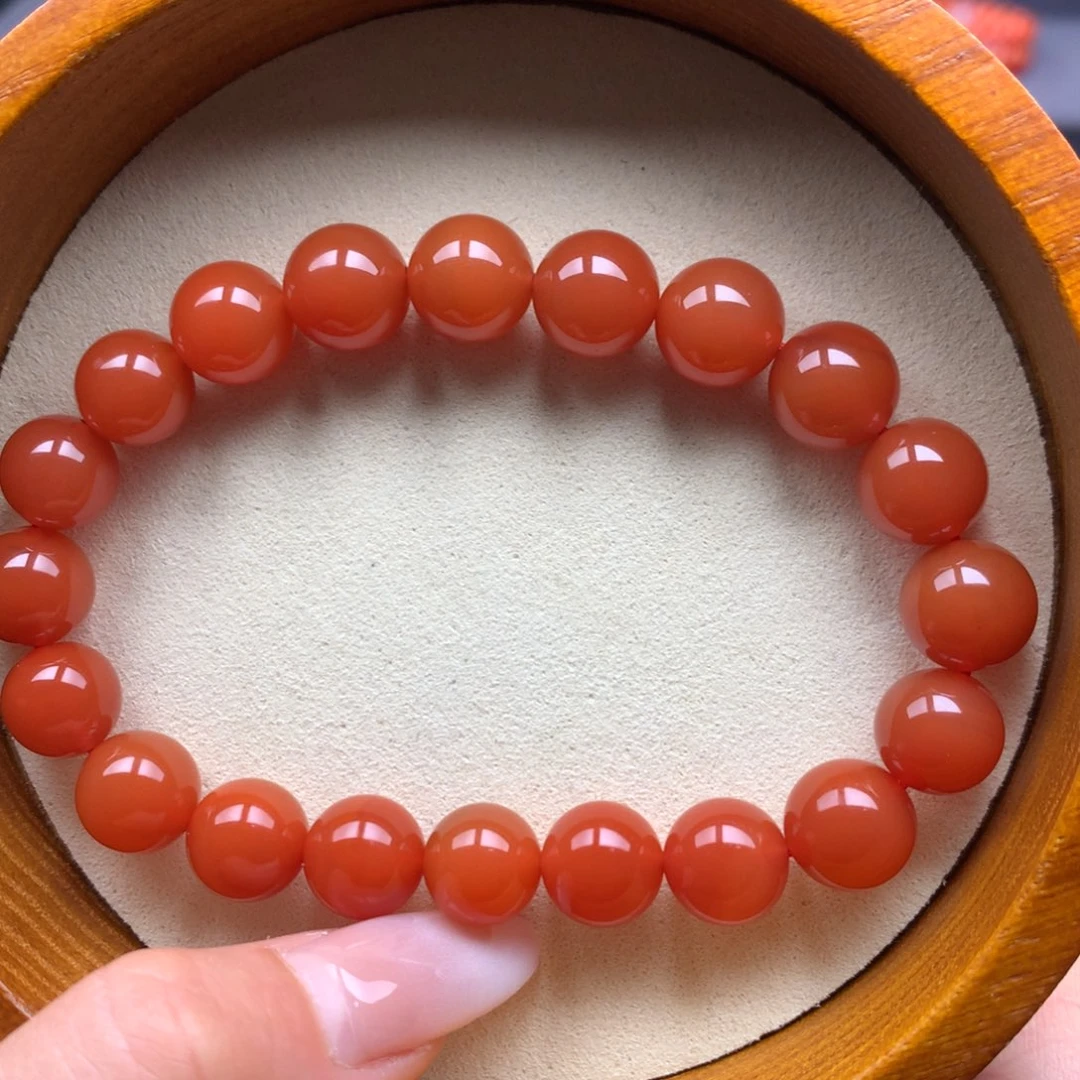 南红玛瑙未镶嵌保山天然原矿南红10mm+手串