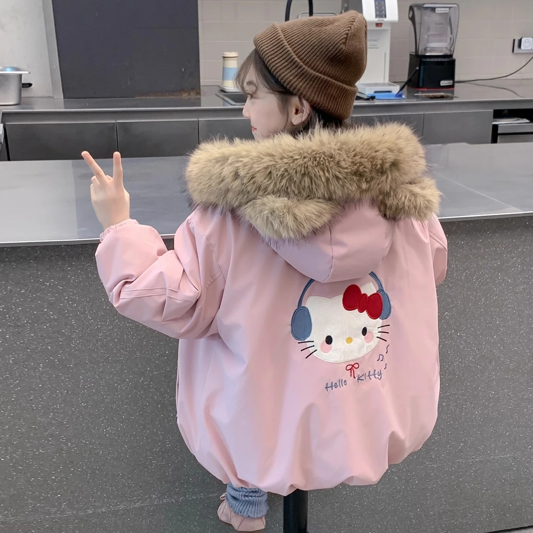 女童冬装外套2025新款儿童洋气时髦加厚爆款棉服女孩冬季网红棉袄