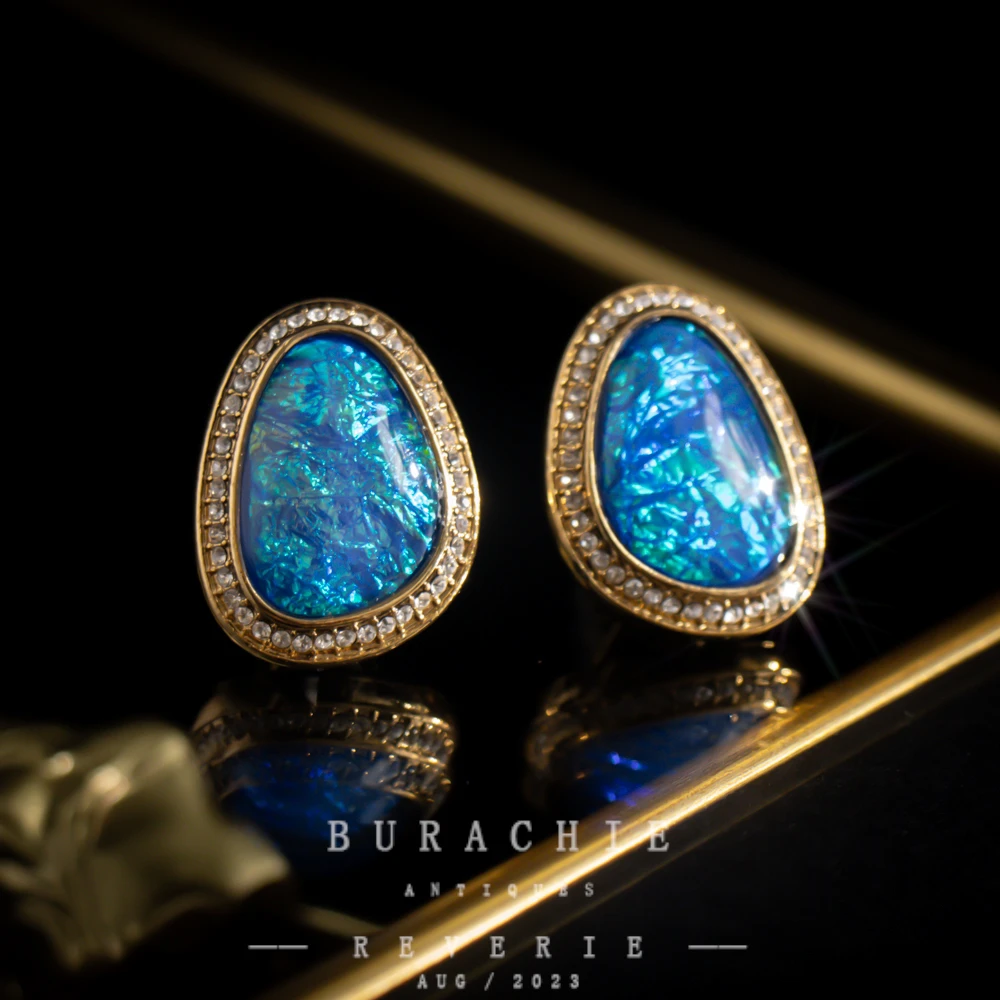 铜合金仿水晶耳饰 【2714】周年珍藏英｜经典原标克拉款CrownFrett