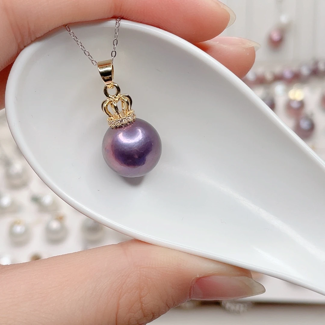 合金淡水珍珠吊坠(赠链)