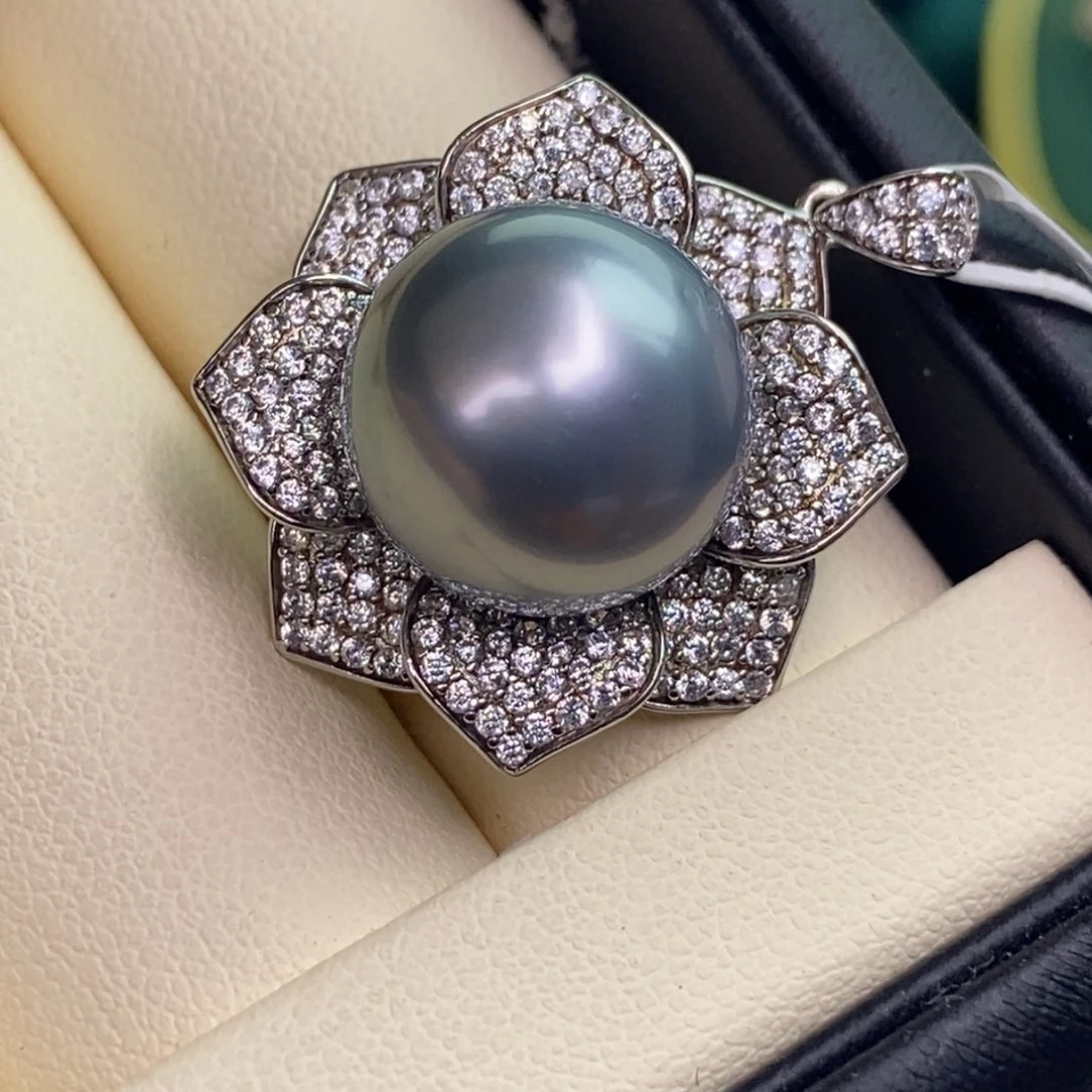 颈饰银S925镶嵌海水珍珠