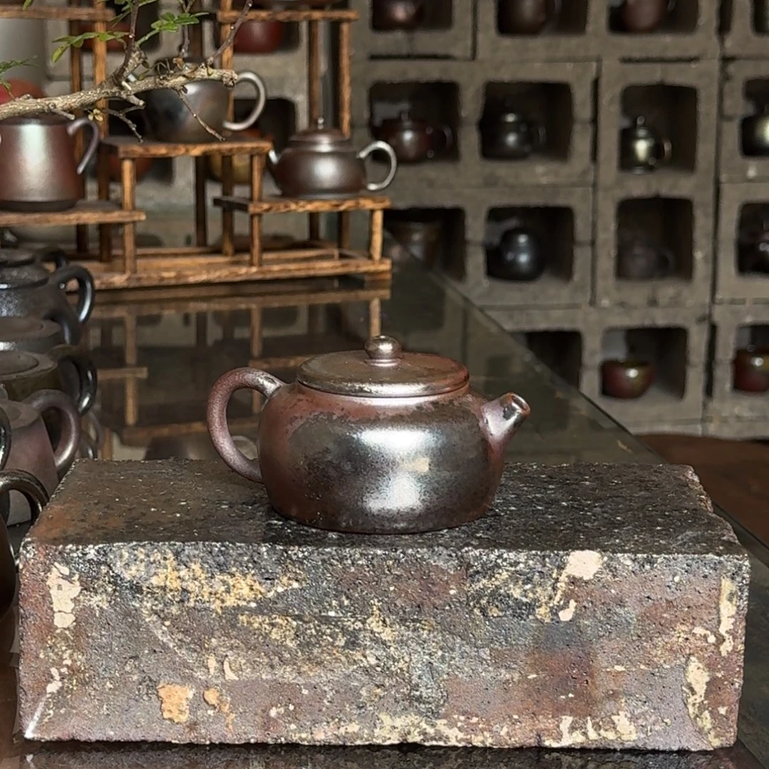 建水紫陶紫泥柴烧茶具