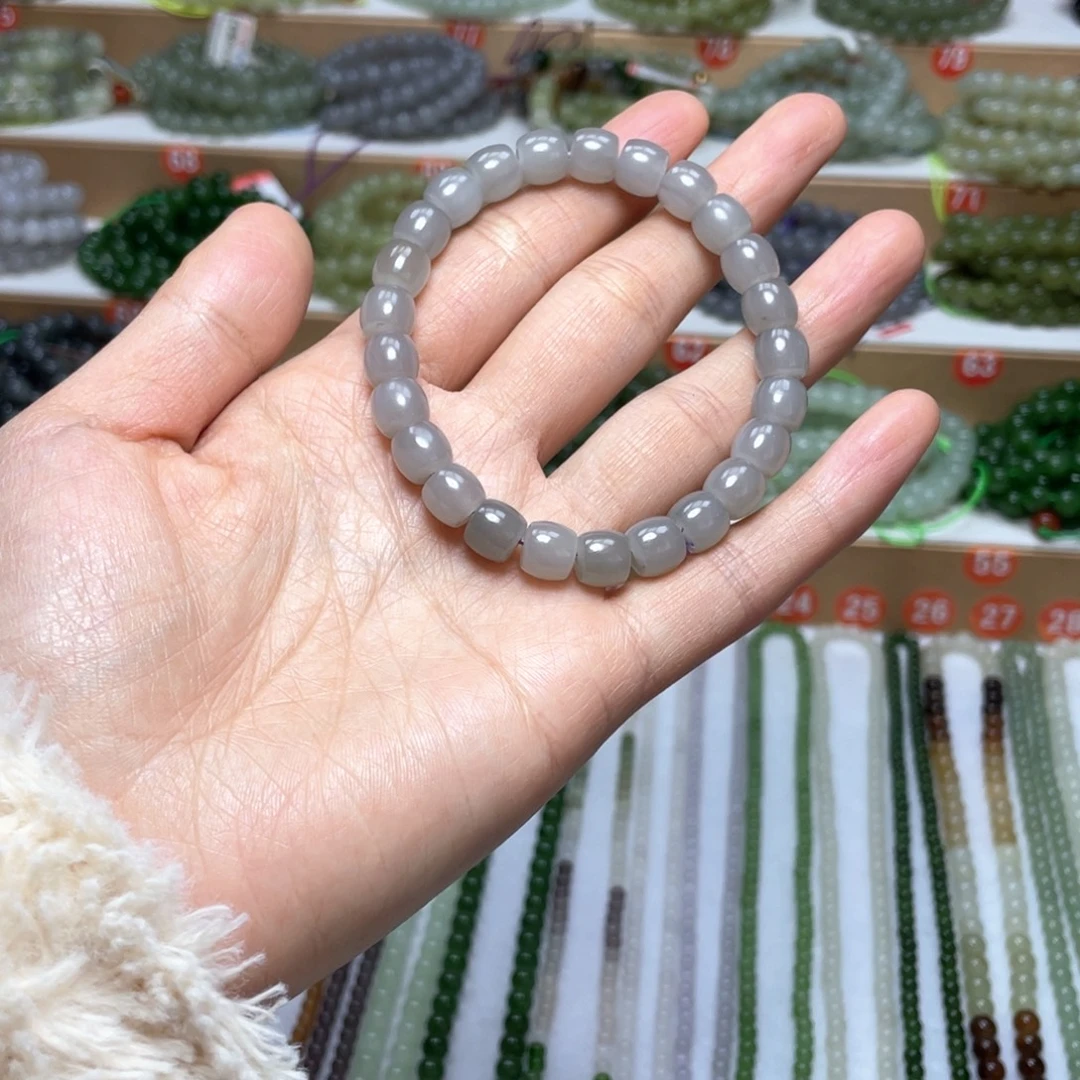 和田玉未镶嵌颈饰8mm