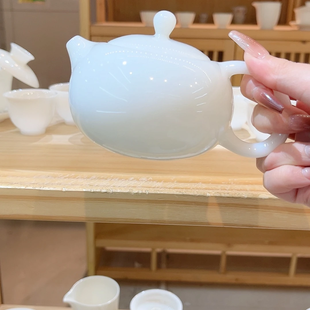 【御瓷斋】璞玉瓷茶壶