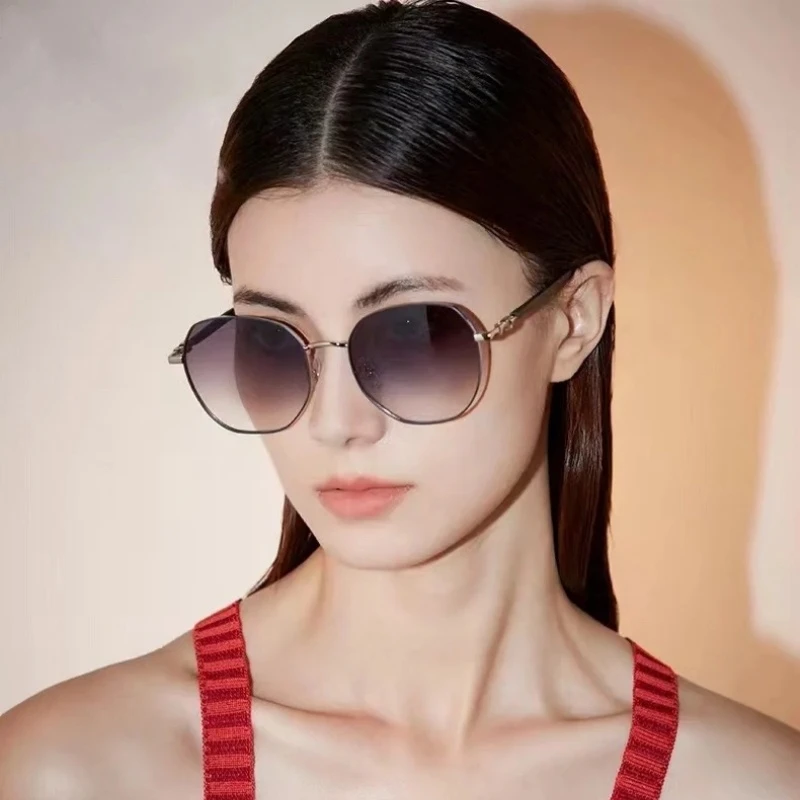 2025新款欧美时尚偏光太阳镜女高级感个性户外防晒多边形墨镜女潮