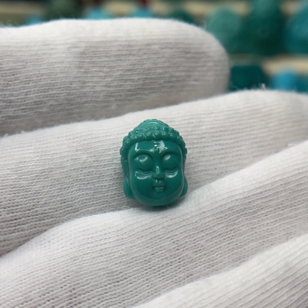 绿松石未镶嵌颈饰卡10-13.2-8.7