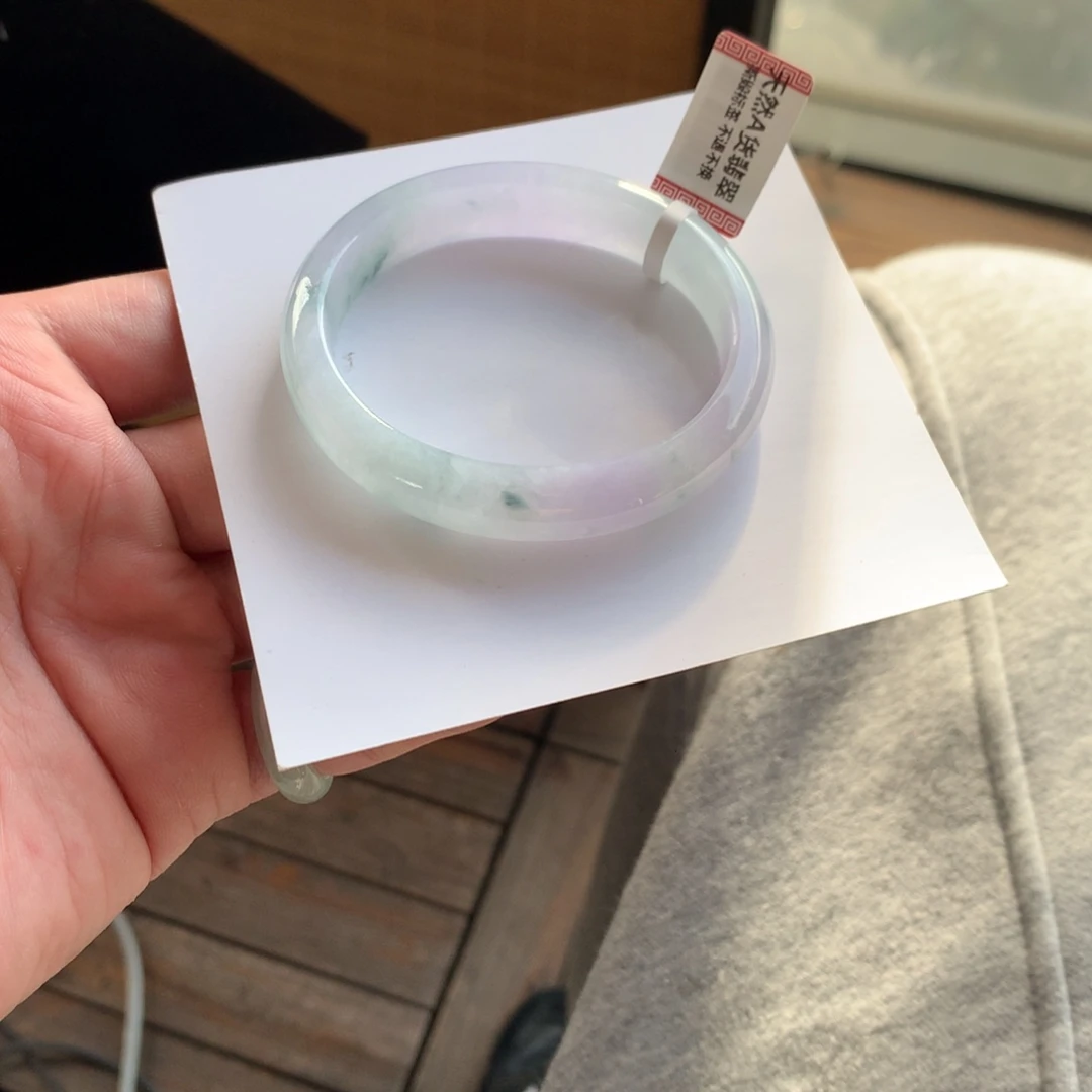 翡翠未镶嵌手镯1号54.4贵妃
