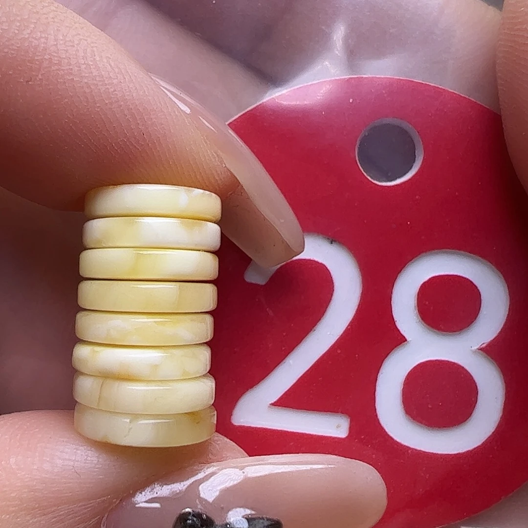 蜜蜡未镶嵌珠宝奇石9mm精工隔片