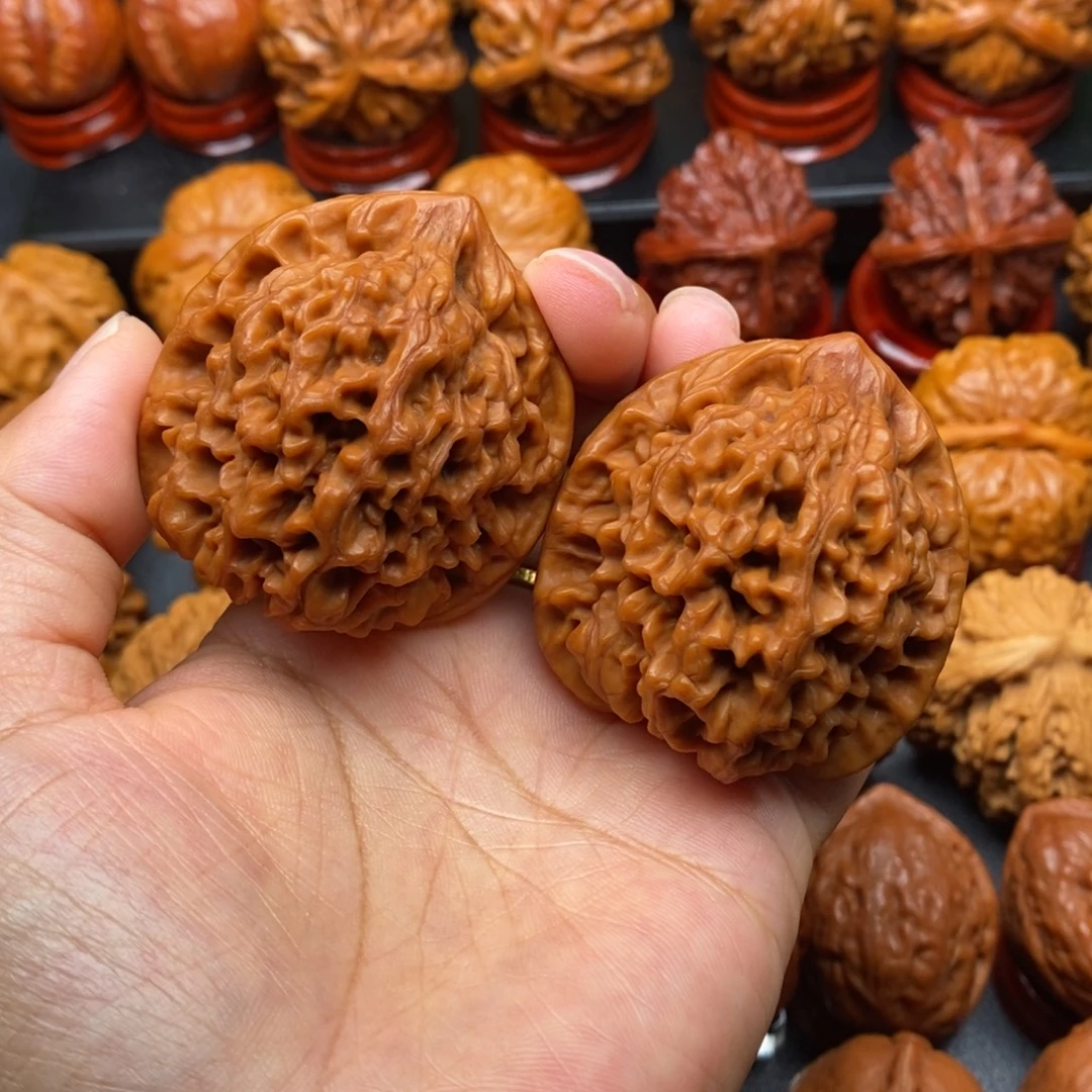 文玩核桃把件45官帽