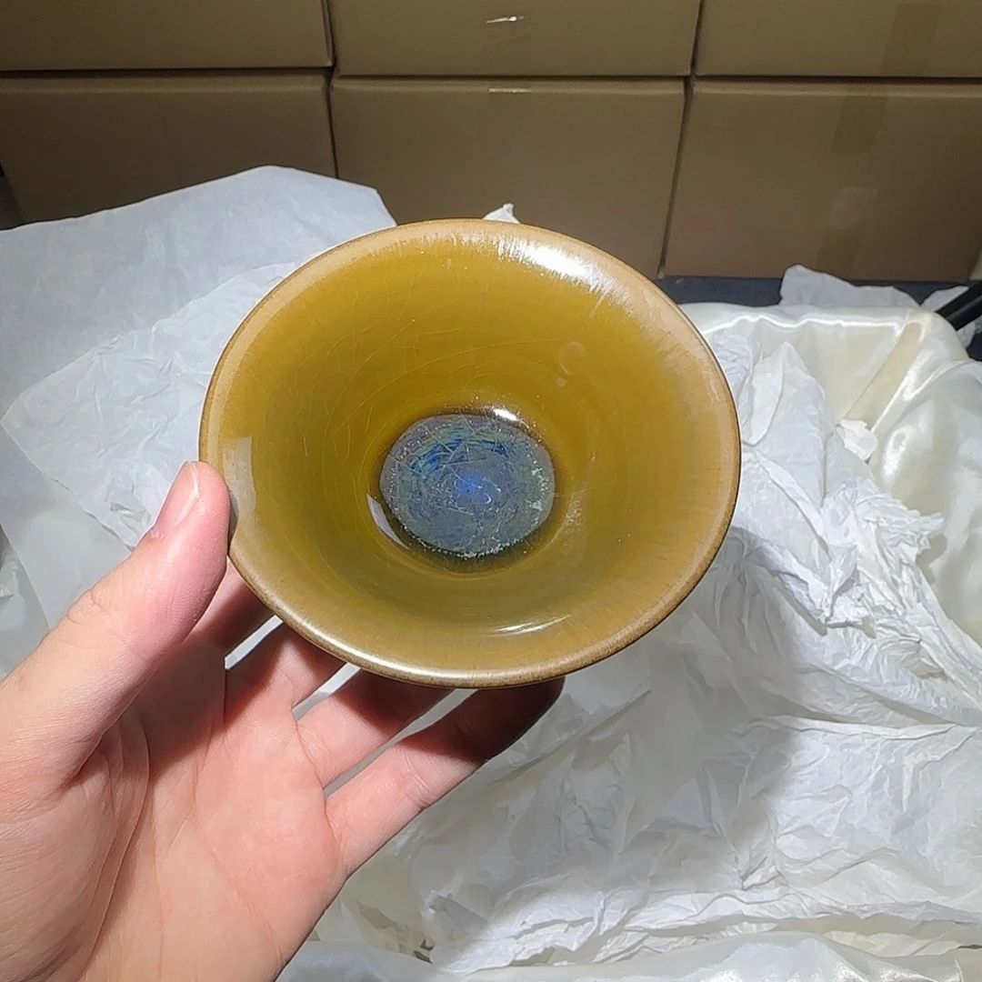 茶盏微瑕建盏，介意勿拍