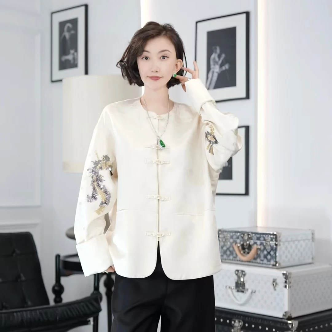 Betty Bairn【龍御】秋冬新中式国风刺绣外套24B-BW7602